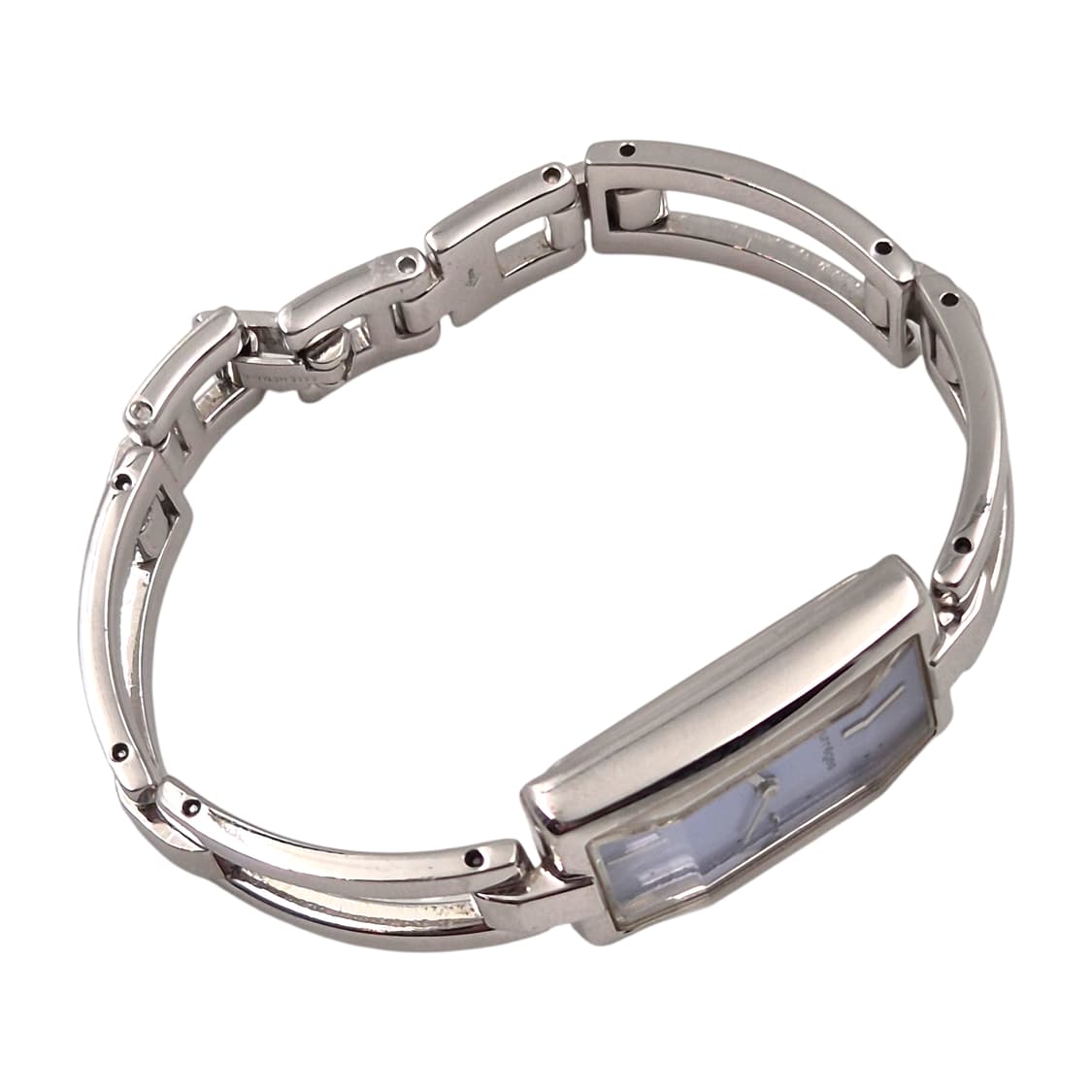 90s 꾸레쥬 스페이스 에이지 아쿠아 스퀘어 시계 상품이미지4