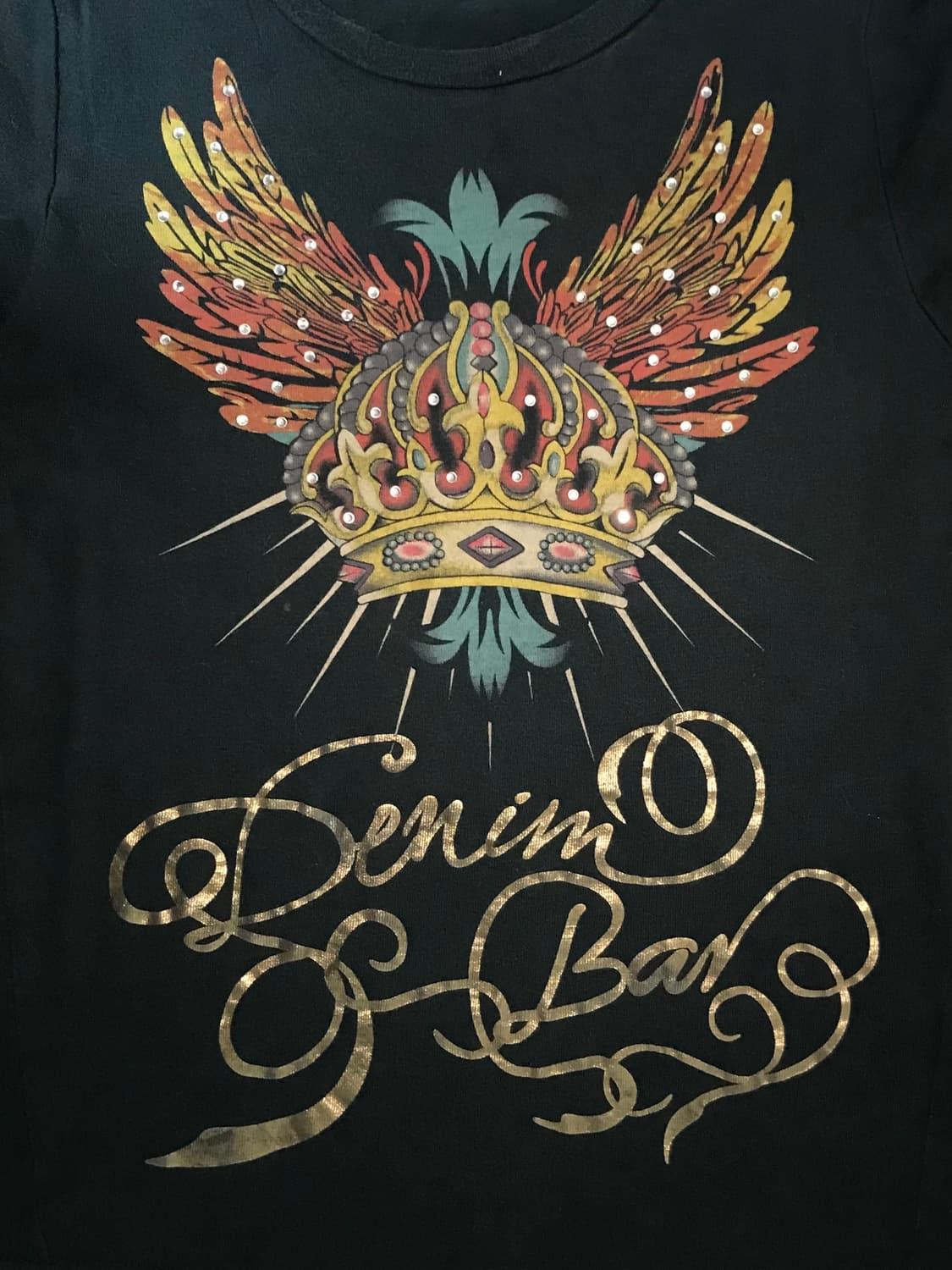 crown wing black t-shirts 상품이미지4