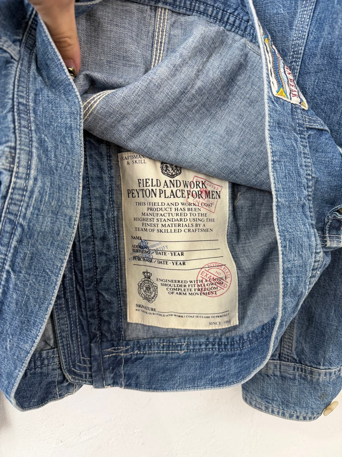 90s PPFM 데님 워크 자켓 상품이미지9