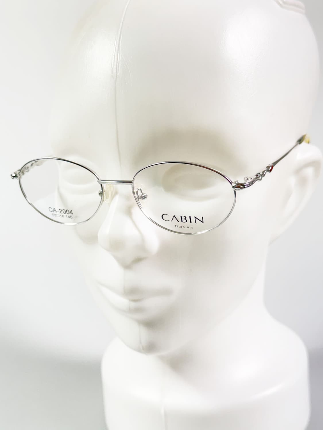 CABIN 실버 티타늄 슬림 오벌 프레임 빈티지 안경 상품이미지8