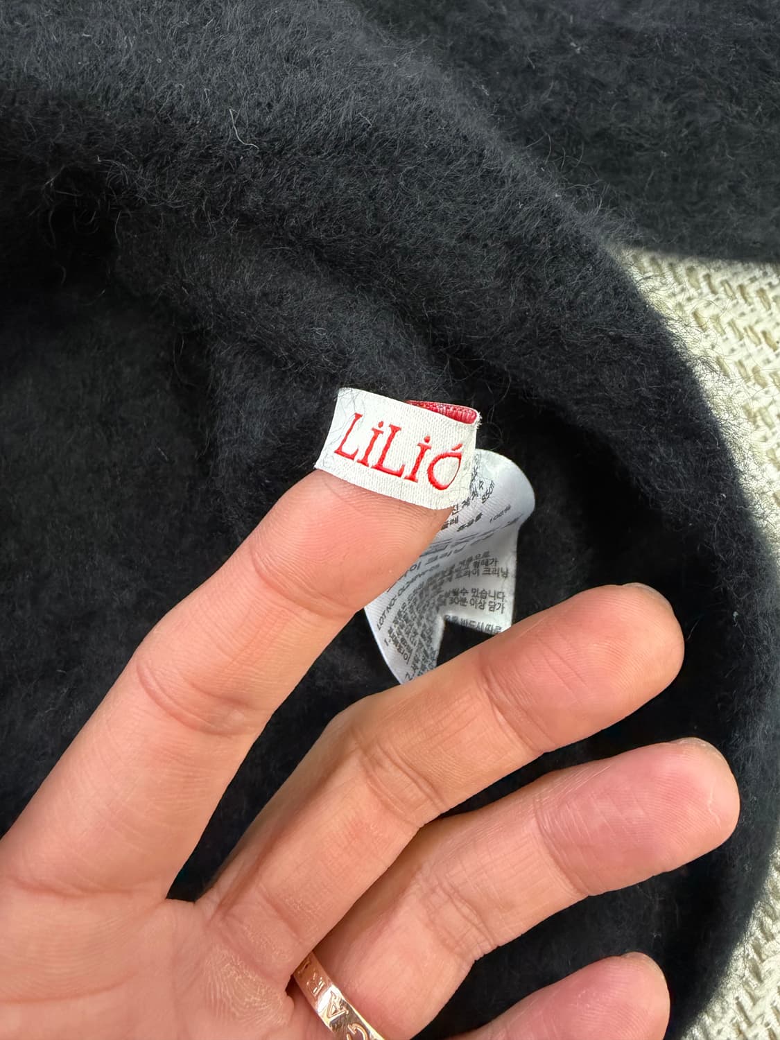 정품) 릴리오 By 오일릴리 터틀넥 캐시미어100 니트 S 상품이미지5