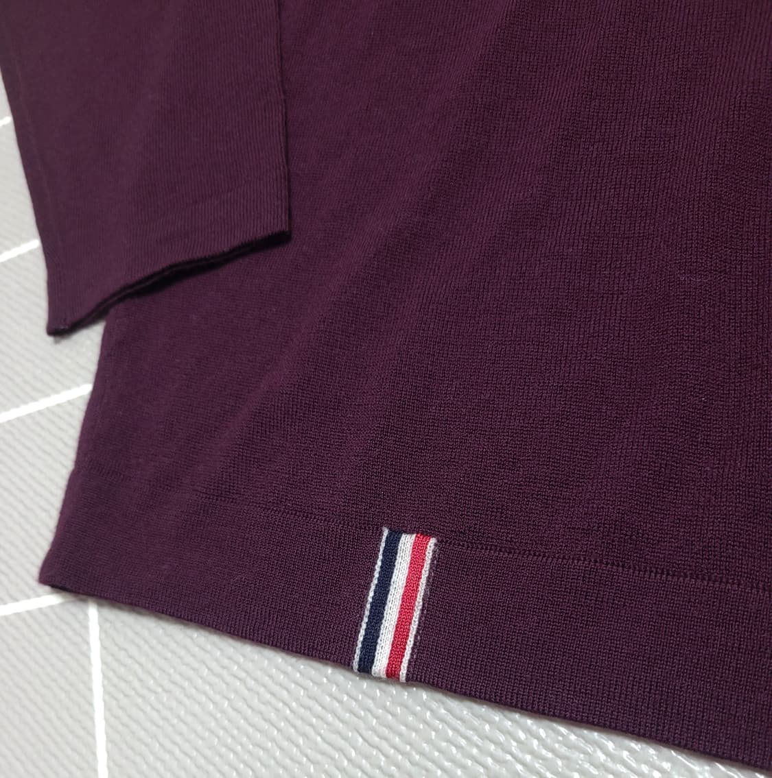 1회착) ST.Dupont 듀퐁 모100%  브이넥 니트 XL 상품이미지4