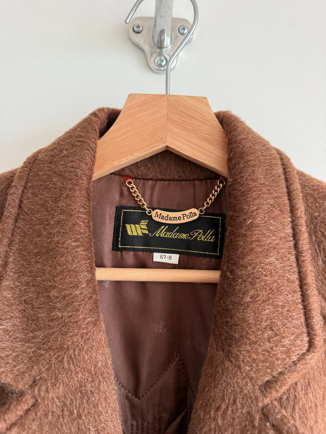 Pre owned 빈티지 울 코트 상품이미지5