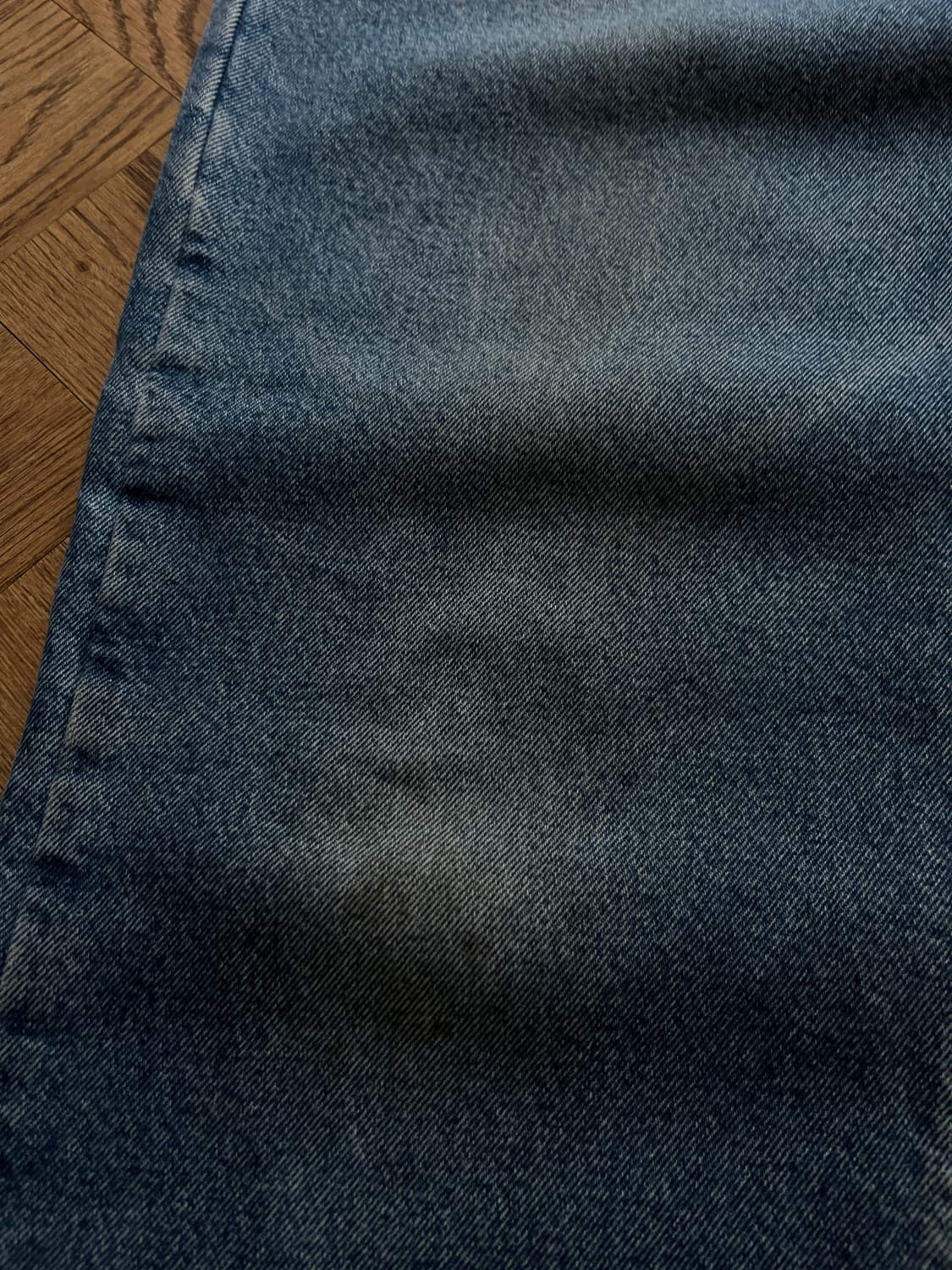 [36]칼하트 USA 빈티지 워싱 체크 라이닝 워크 데님 팬츠 상품이미지4