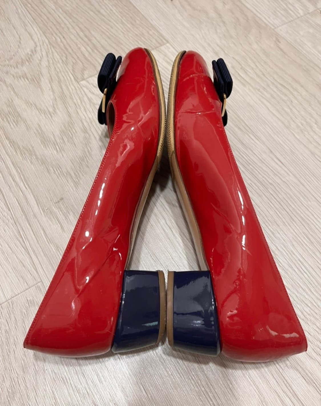 Ferragamo 페라가모 바라 펌프스 슈즈 레드_7사이즈(245mm) 상품이미지3