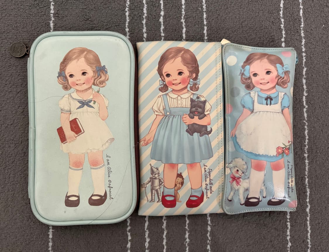 페이퍼돌 파우치 필통 빈티지  상품이미지1