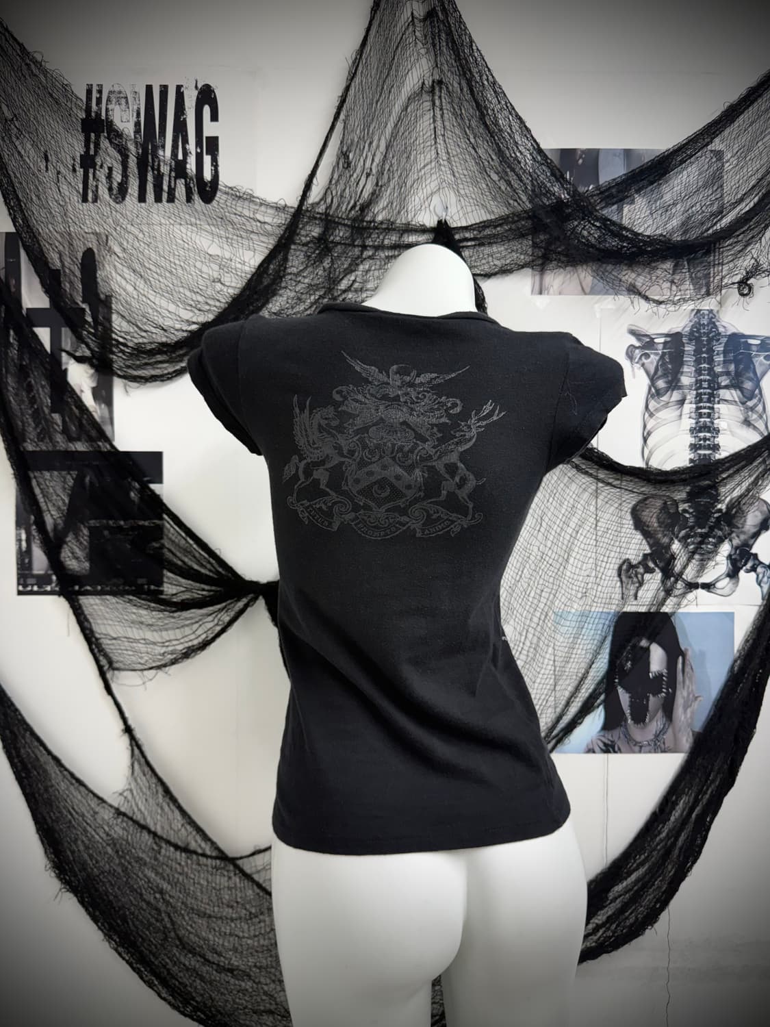 Skull printing punk halfsleeve 상품이미지3