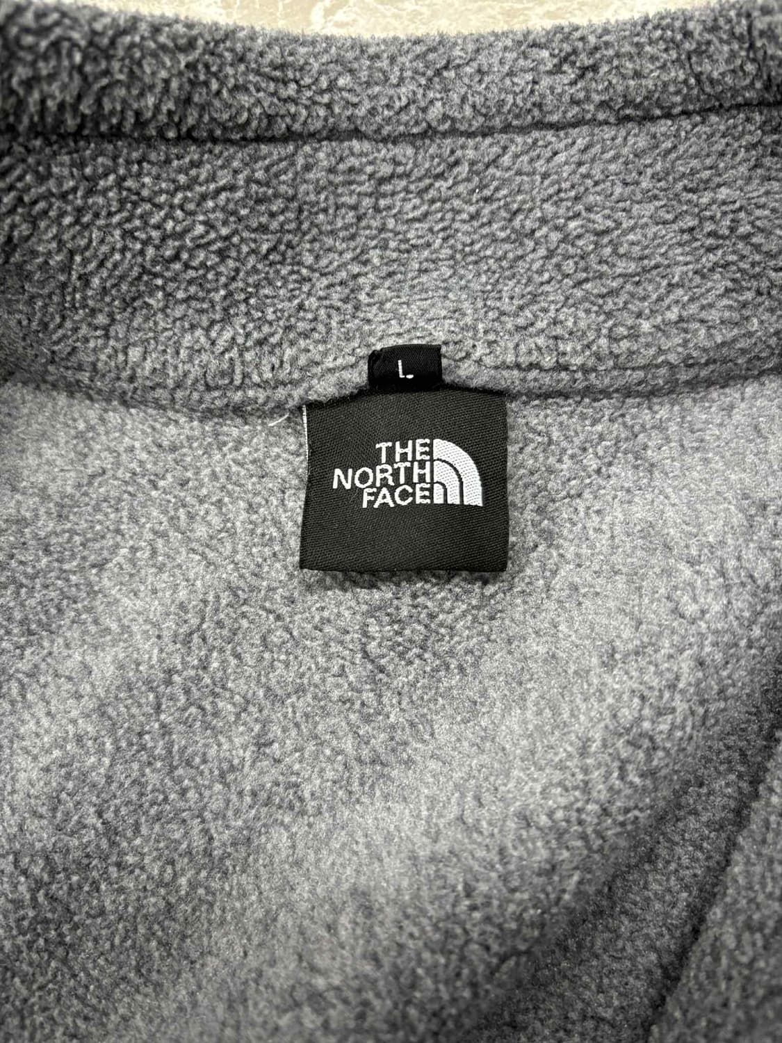 노스페이스 그레이 플리스 자켓 후리스 희귀져지(L) 상품이미지4