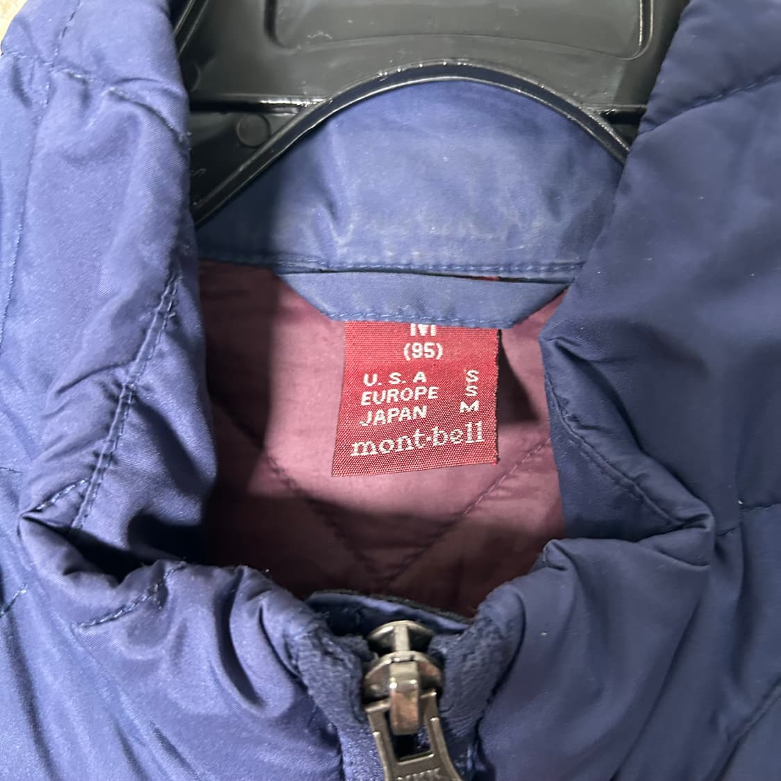 (S) 몽벨 딥네이비 경량패딩 상품이미지5