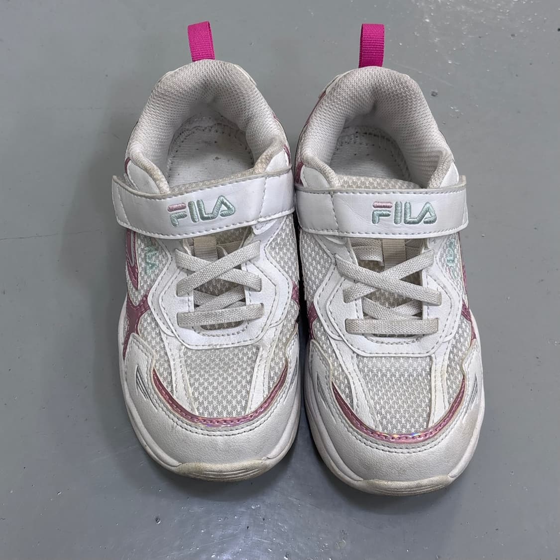 190 휠라 키즈 화이트 운동화 0407E2 상품이미지3