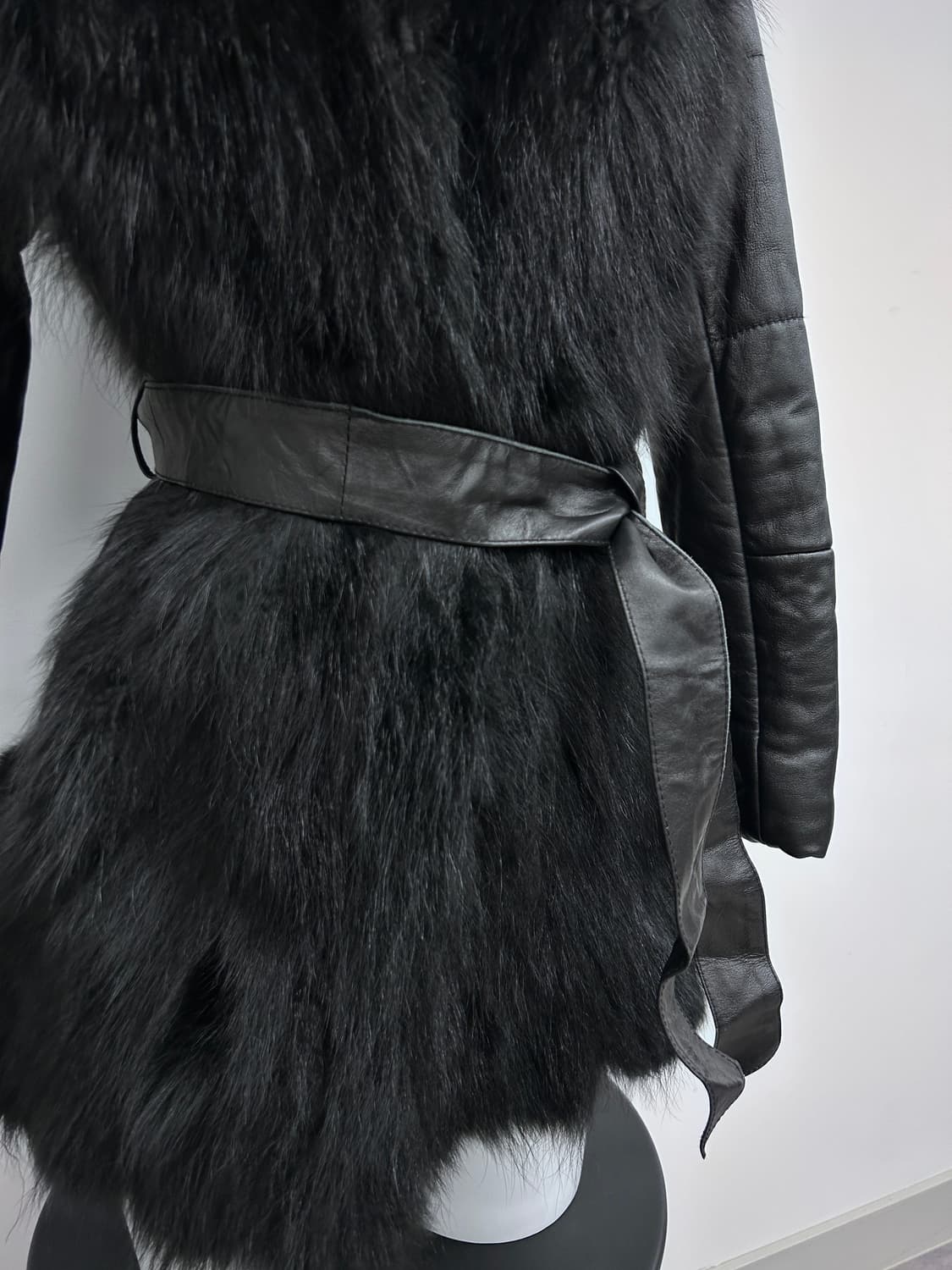 고딕 퍼 레더 자켓 상품이미지3