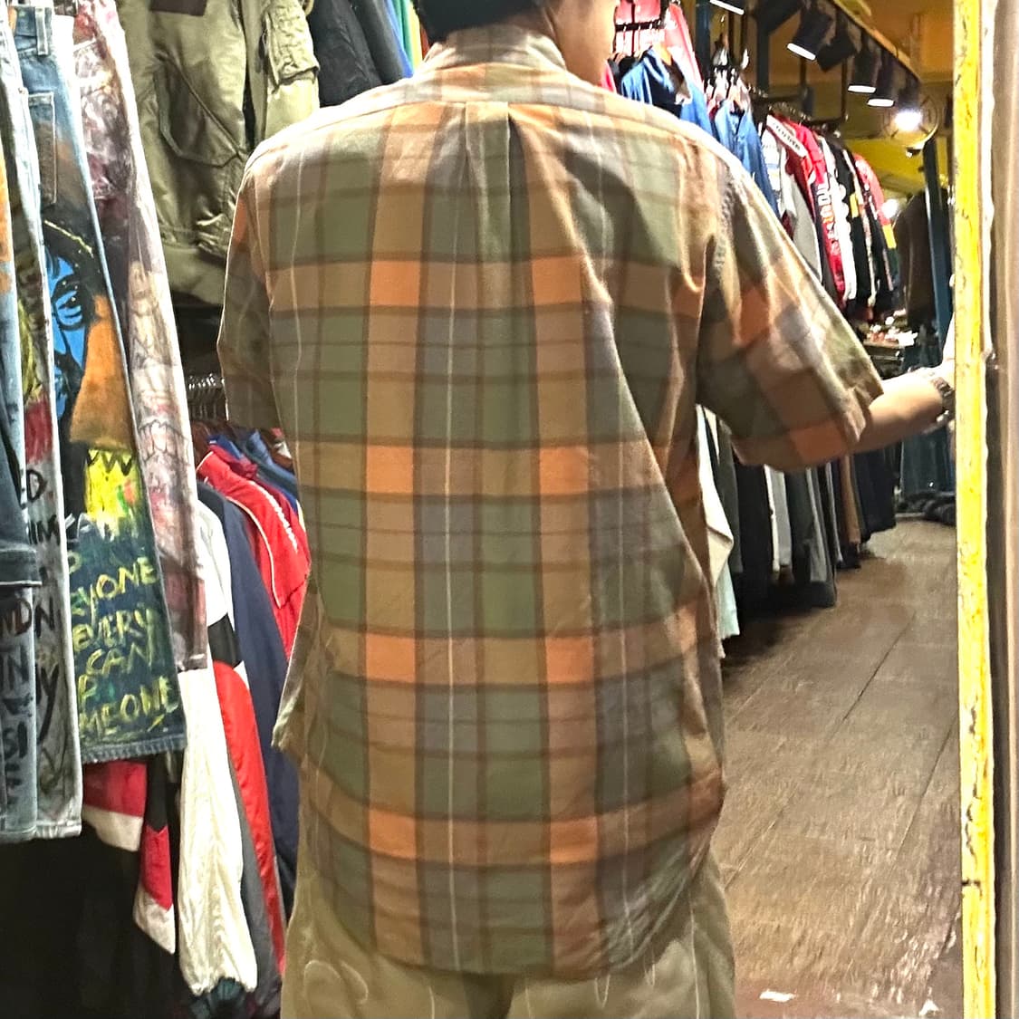 [HI] 폴로 랄프로렌 반팔 셔츠 체크카키 상품이미지5