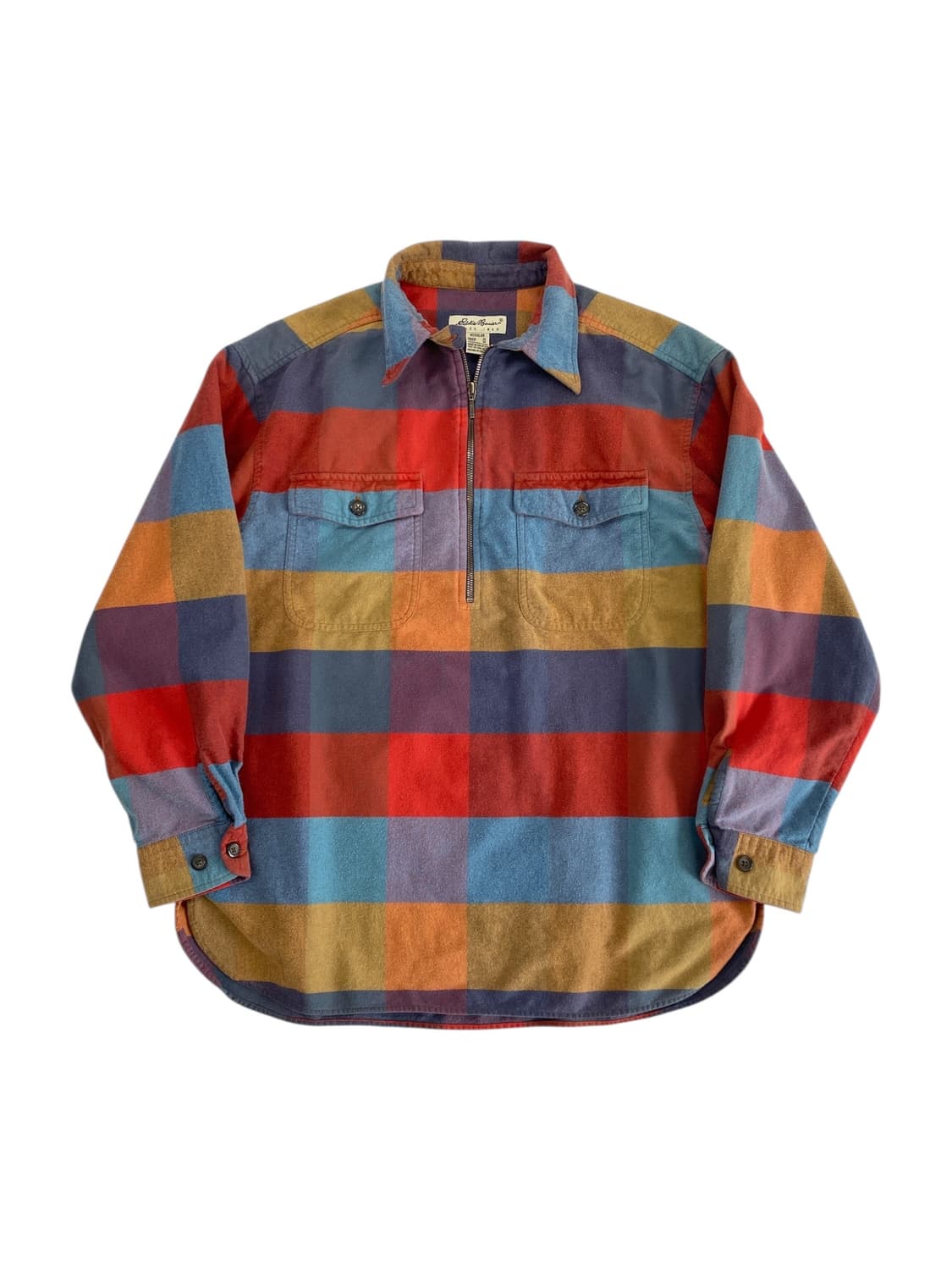 00‘s 에디바우어 플란넬 풀오버 셔츠  상품이미지1