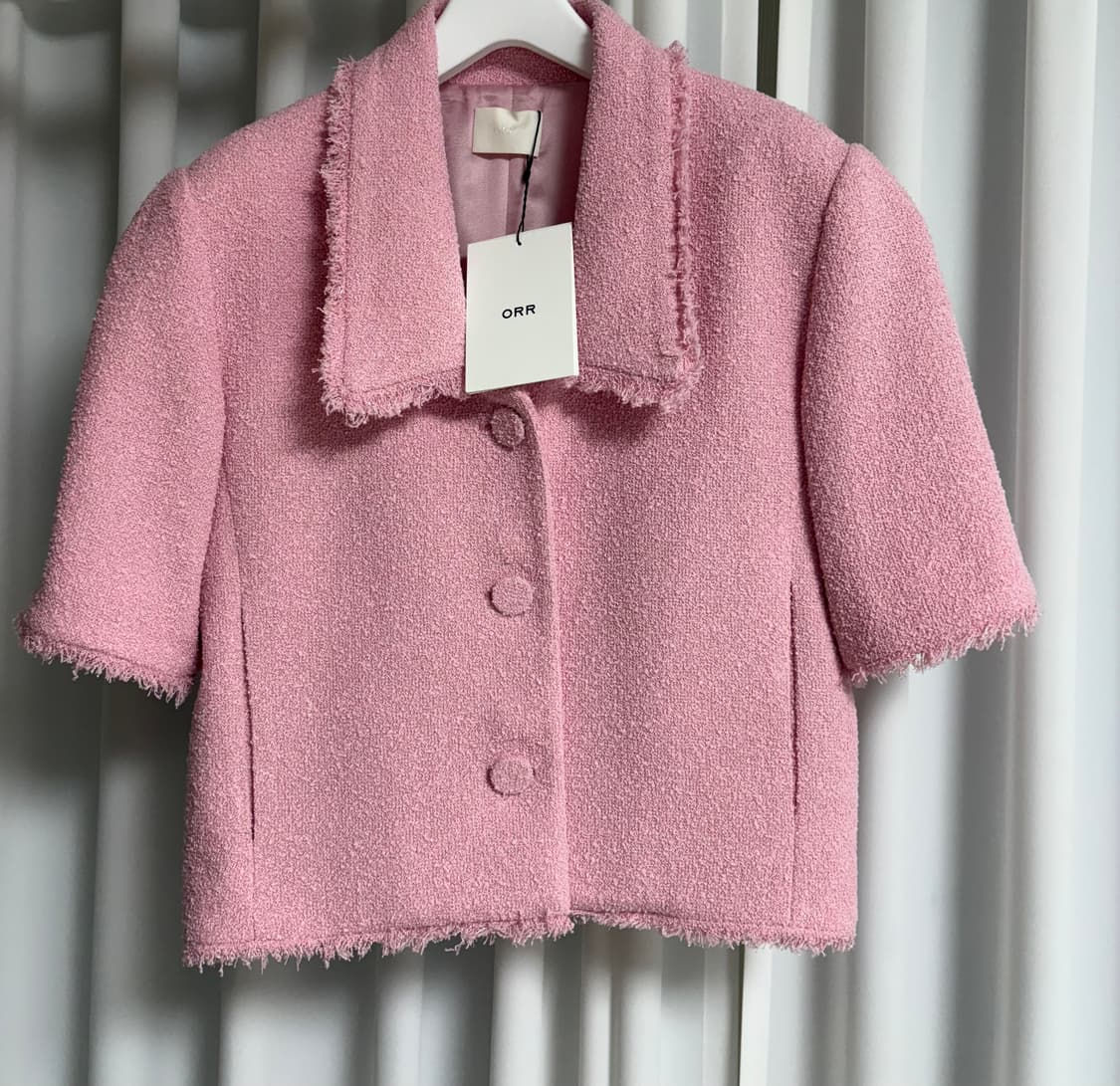 오르 오드리 트위트 자켓 핑크 상품이미지1