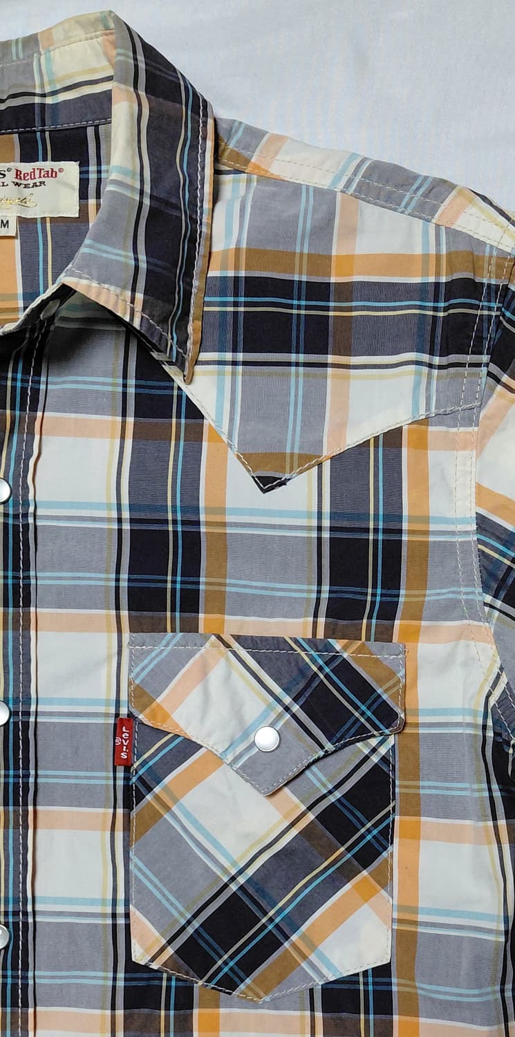 [M] 리바이스 Red Tab 빈티지 웨스턴 체크 셔츠 (08년식) 상품이미지3