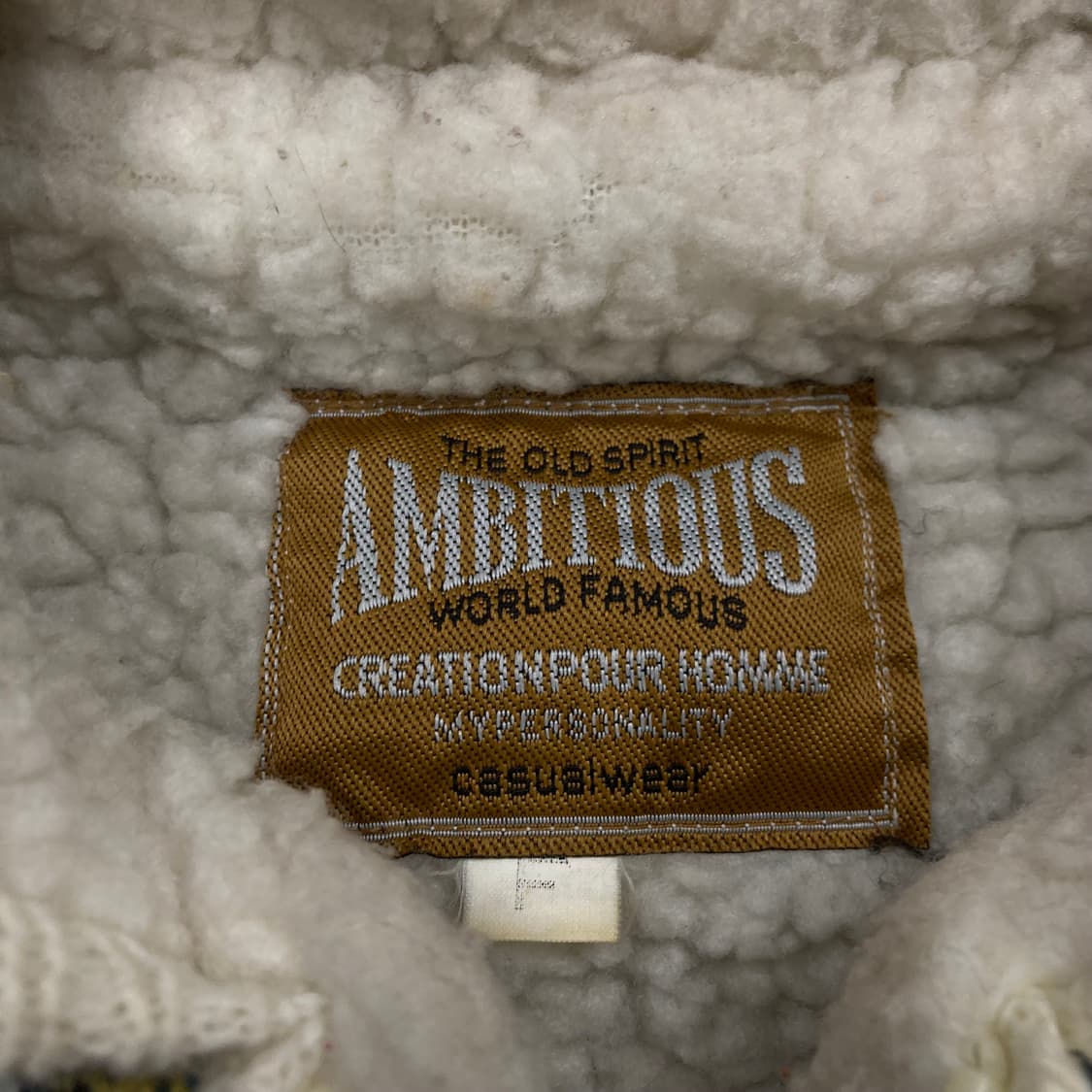 VTG 믹스 컬러 패턴 코위찬 니트 후드 집업 상품이미지3