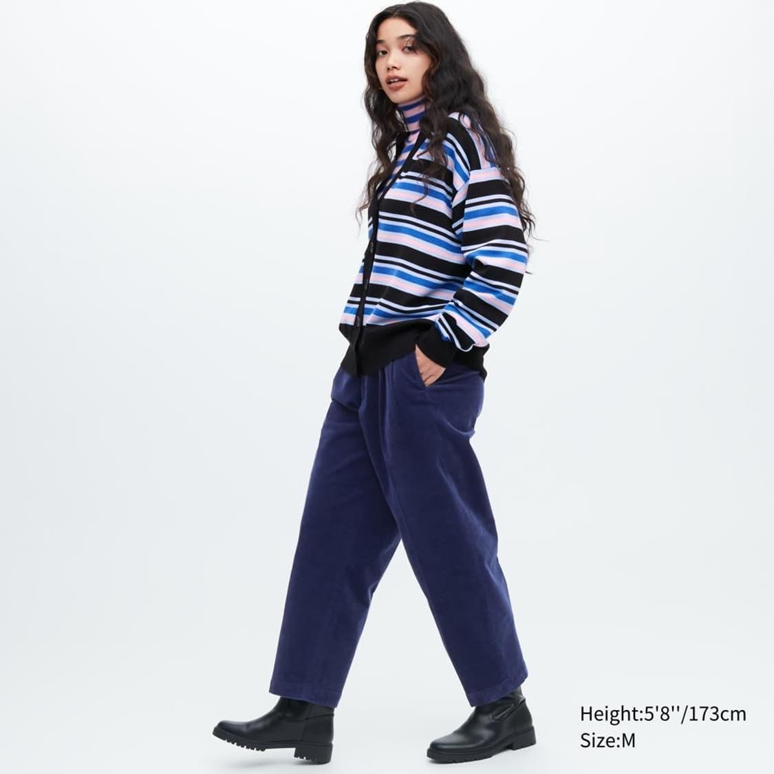 유니클로 x 마르니 코듀로이 와이드 피트 턱 팬츠 상품이미지1