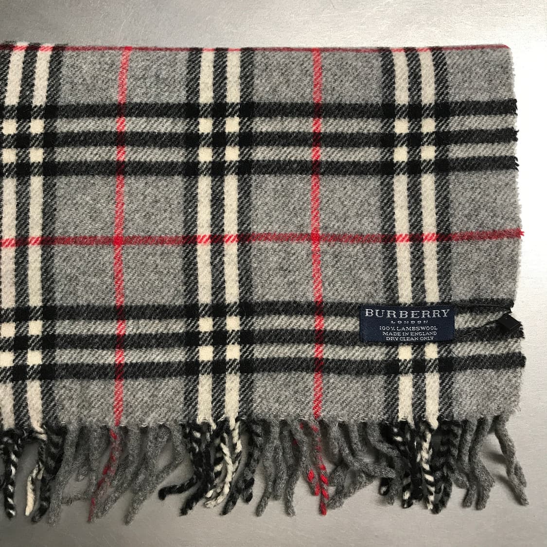 버버리 정품 램스울 머플러 그레이 상품이미지3