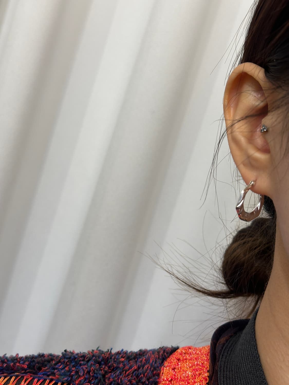 Heart Twist 925Silver Hoop Earring 상품이미지7