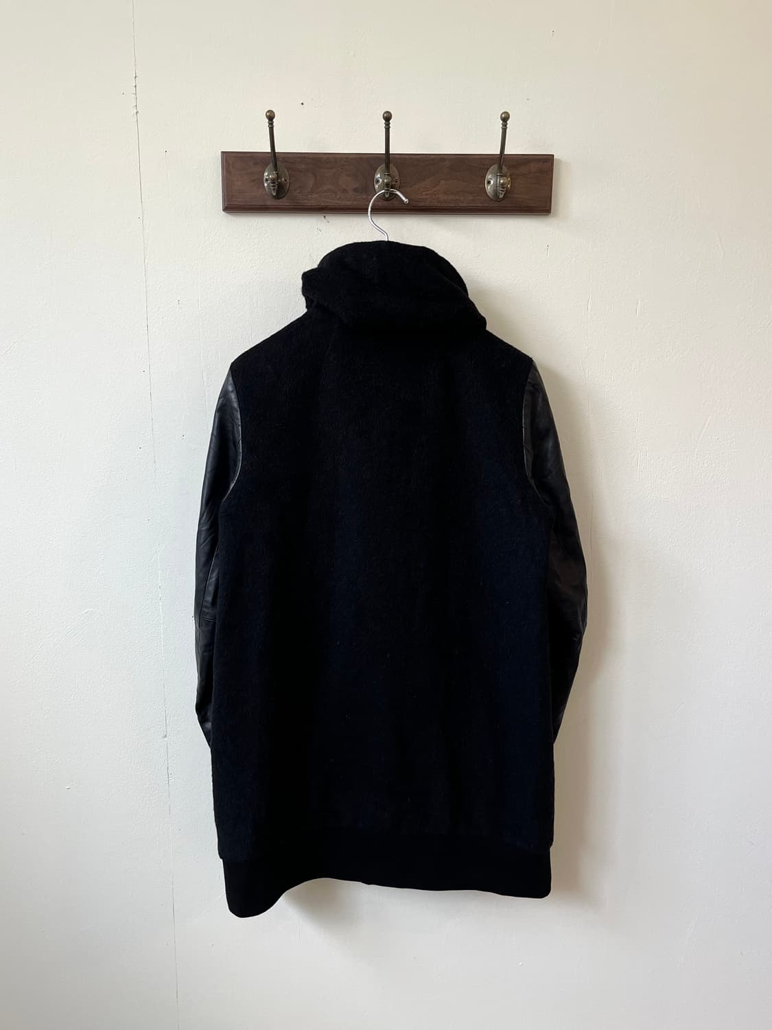 Gabardine K.T 셔링카라 램스킨 코트  상품이미지5