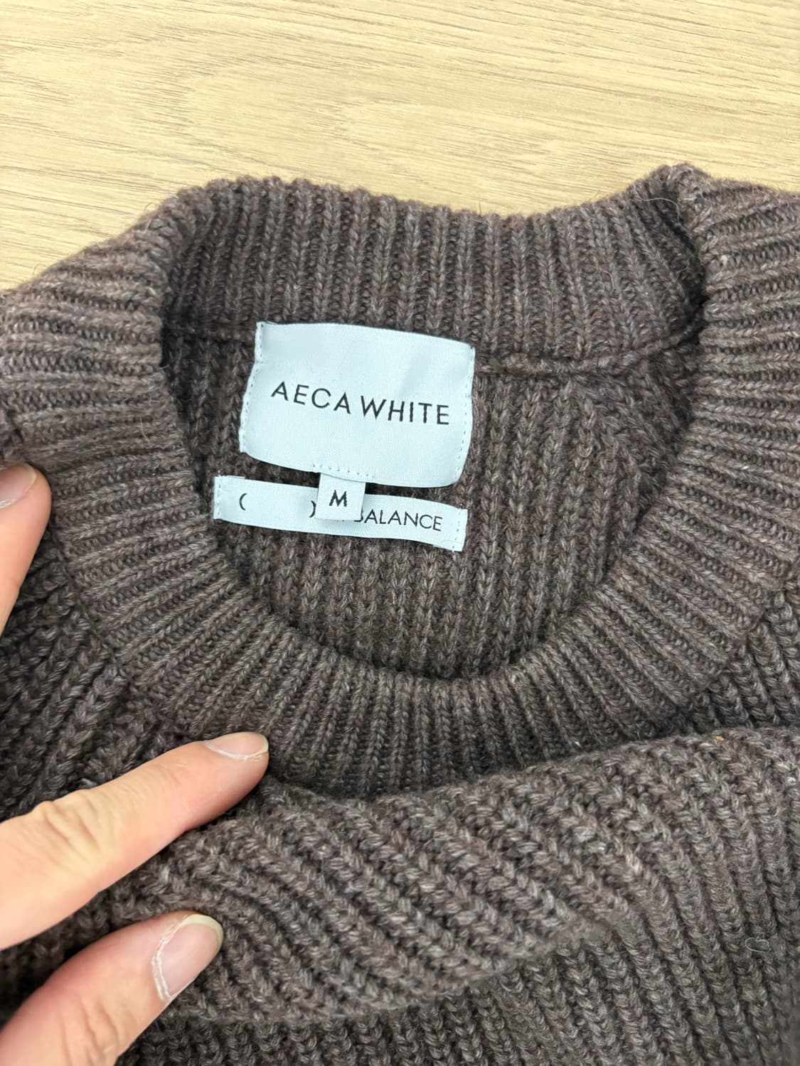 에이카화이트 니트 상품이미지4