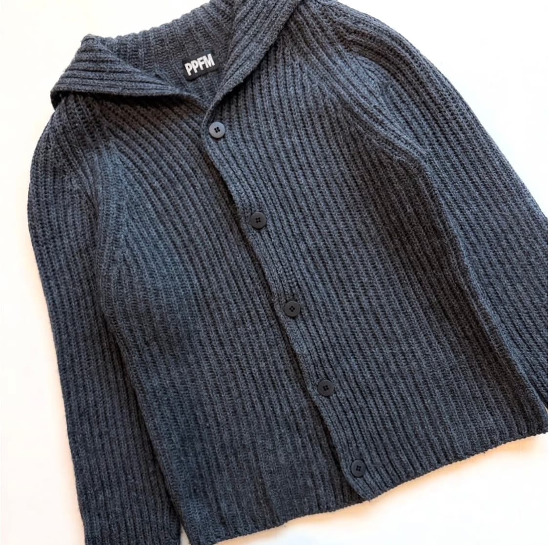 PPFM 칼라넥 울 집업 상품이미지5