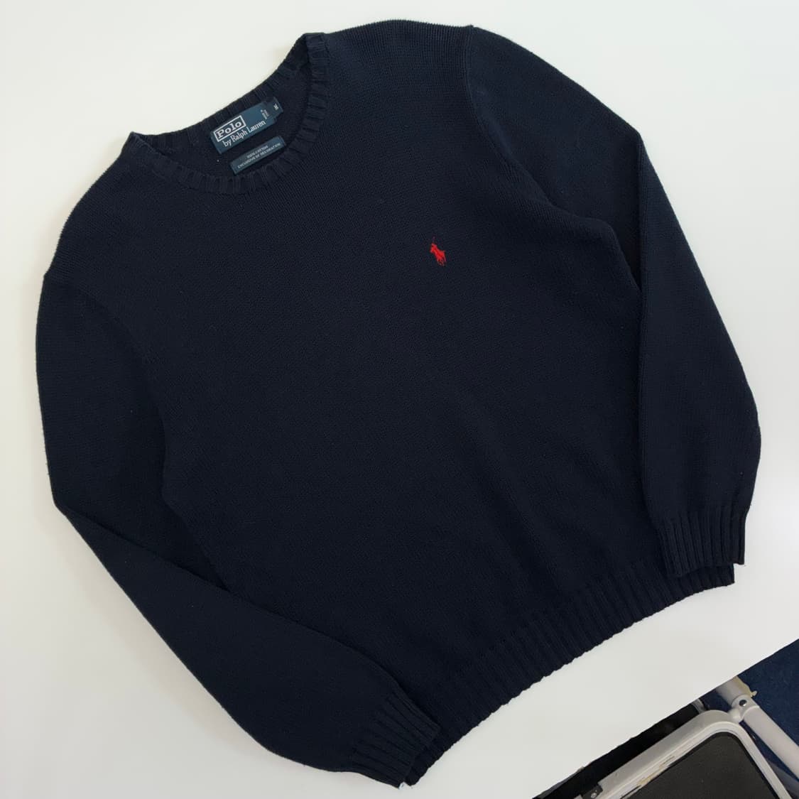 Polo   폴로 랄프로렌 자수 코튼 네이비 니트 상품이미지2