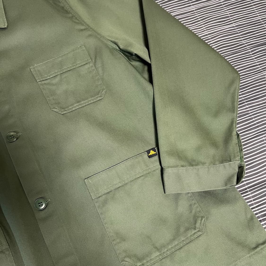 르몽생미셸 코튼트윌 프렌치 워크자켓 카키 XL(50) 상품이미지5