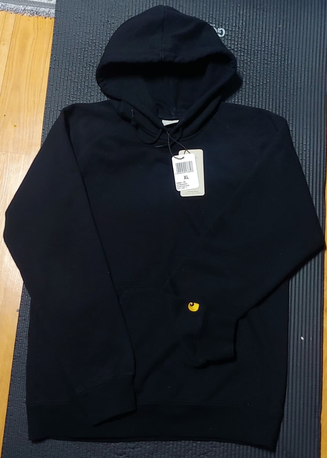 [XL]칼하트 체이스 후드 블랙 상품이미지2