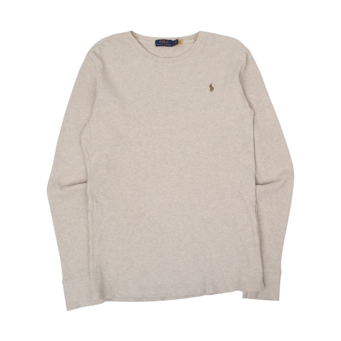 폴로 랄프로렌 QR 베이지 와플 롱슬리브 상품이미지1