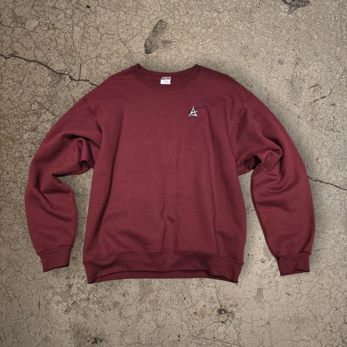 90s JERZEES NuBlend 버건디 스웨트셔츠 상품이미지1