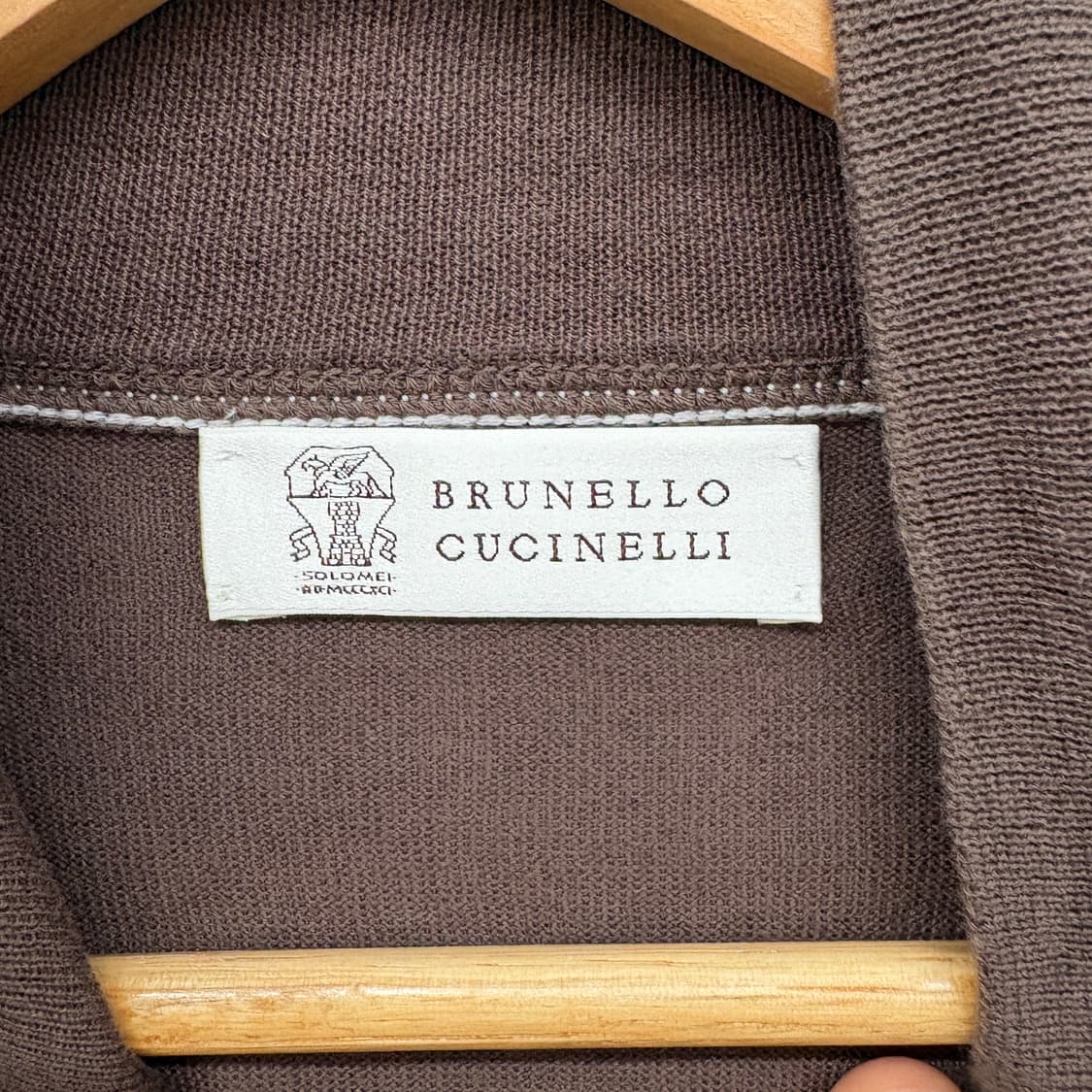 브루넬로 쿠치넬리 브라운 집업 가디건 여성 M 상품이미지4