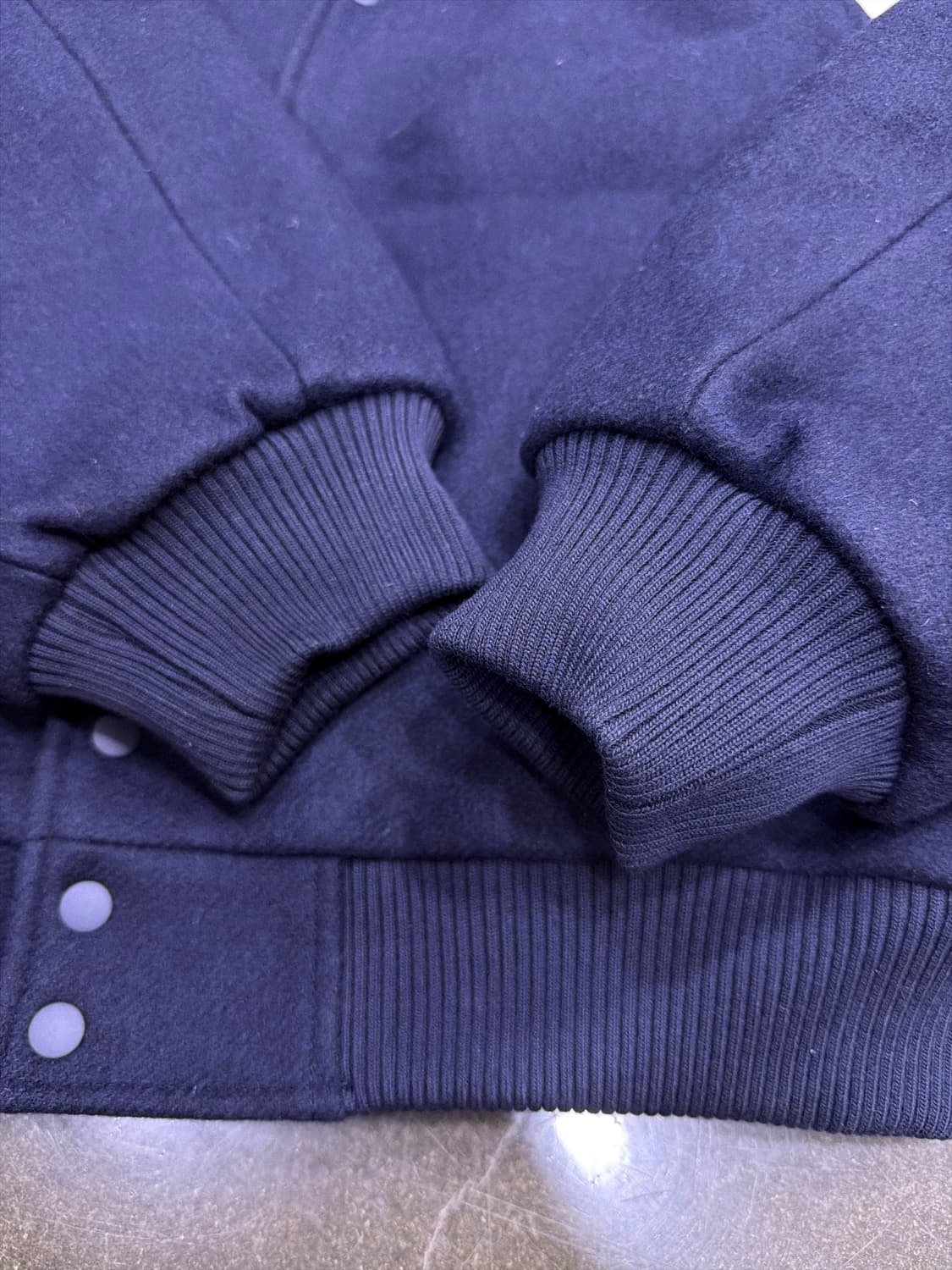 로드존그레이 바시티 숏 자켓 점퍼 네이비 XL 상품이미지9