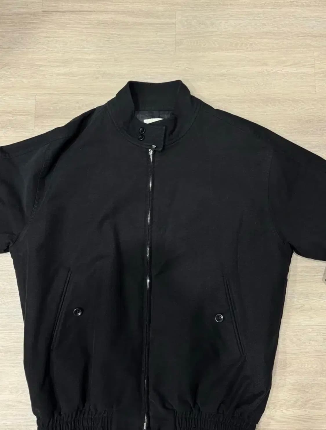 (2) ham 블랙 몰스킨 Harrington 자켓 상품이미지4