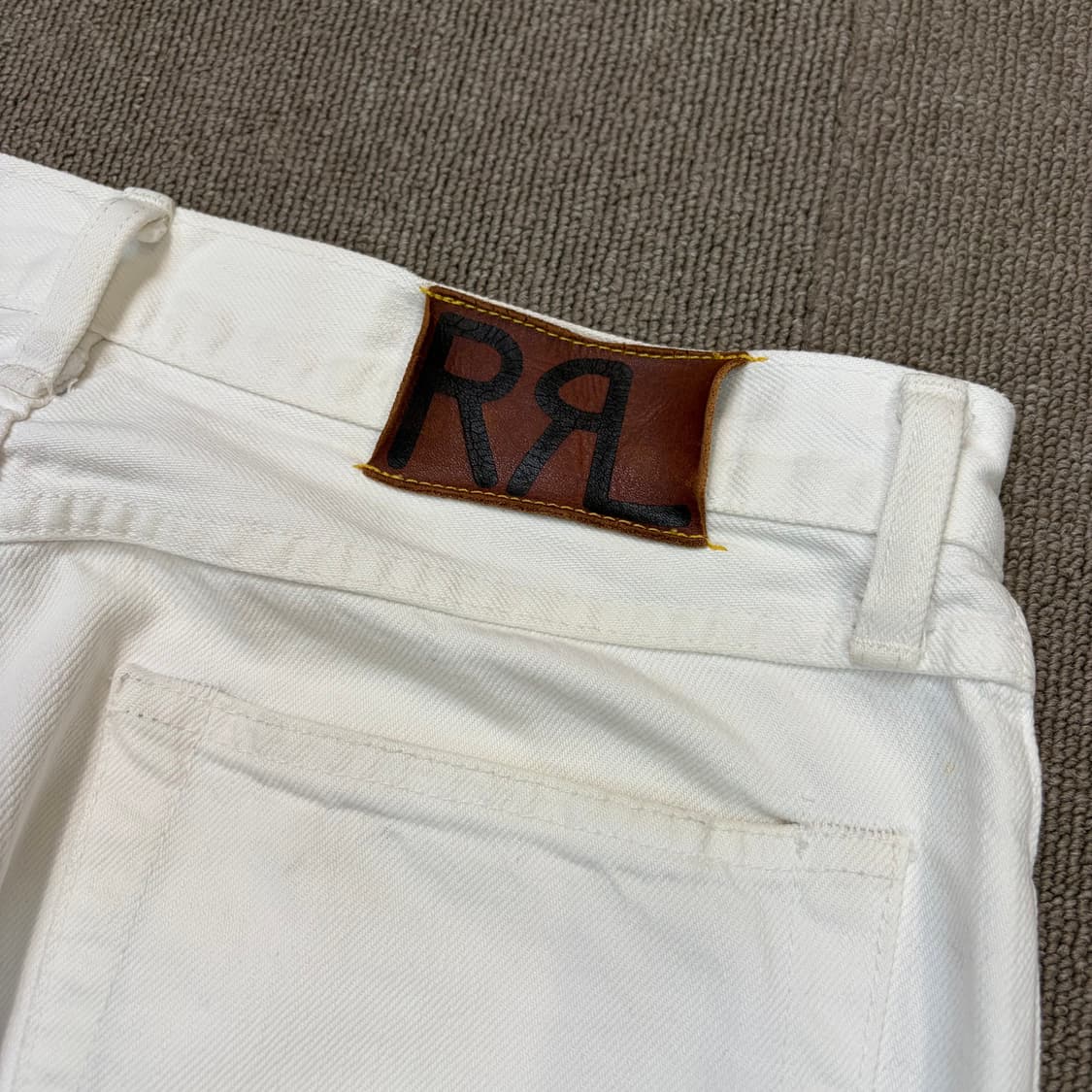 RRL 랄프로렌 더블알엘 화이트 셀비지 스트레이트 데님 상품이미지8