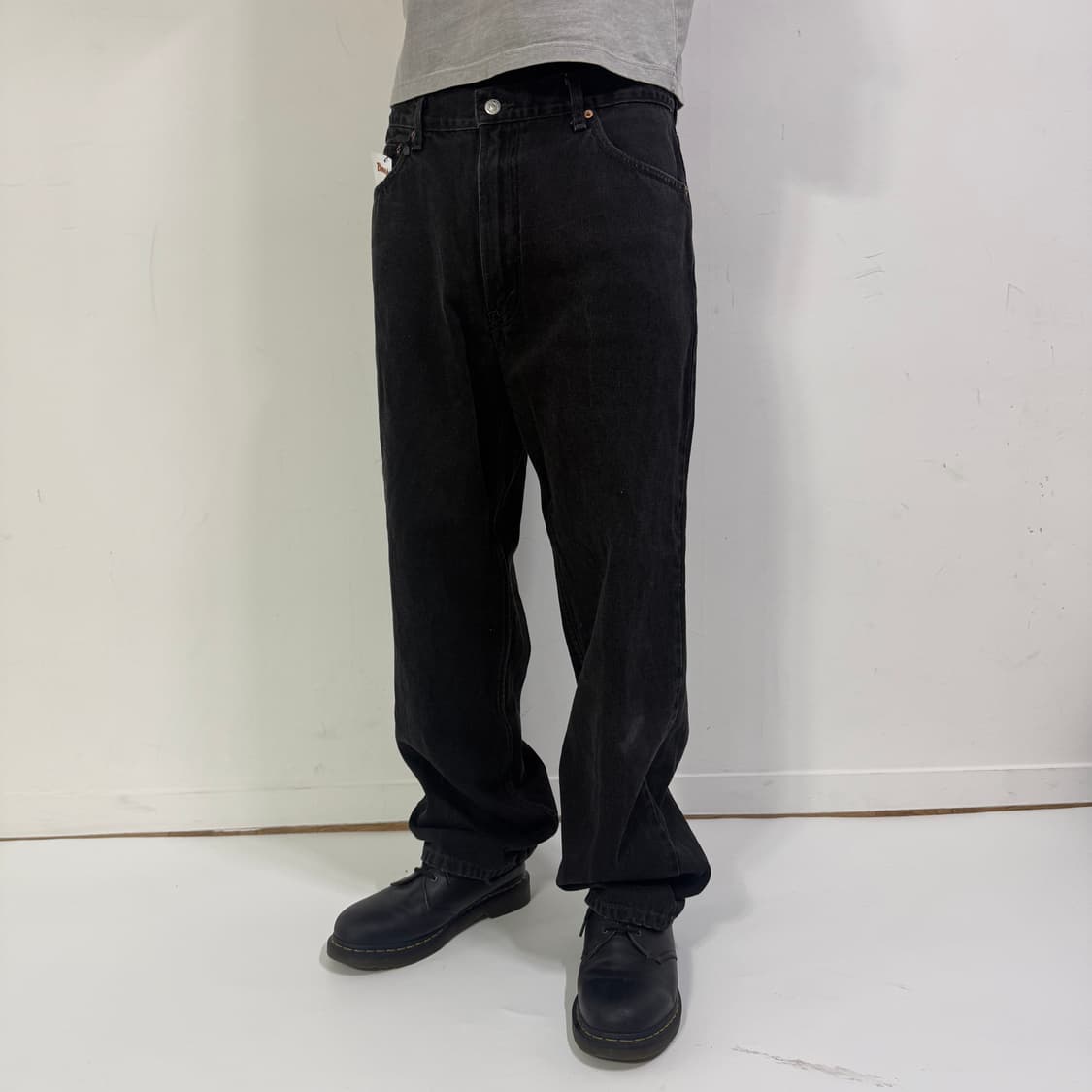 1990s 리바이스 614 오렌지탭 흑청 데님팬츠  상품이미지1