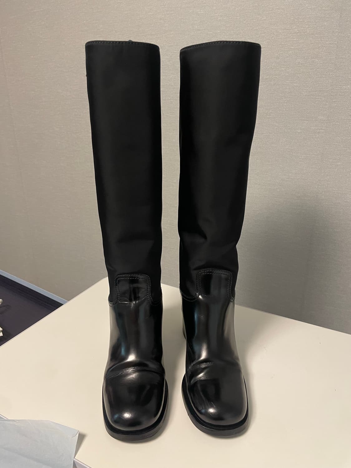 프라다 레더 나일론 부츠 (38사이즈) 상품이미지3