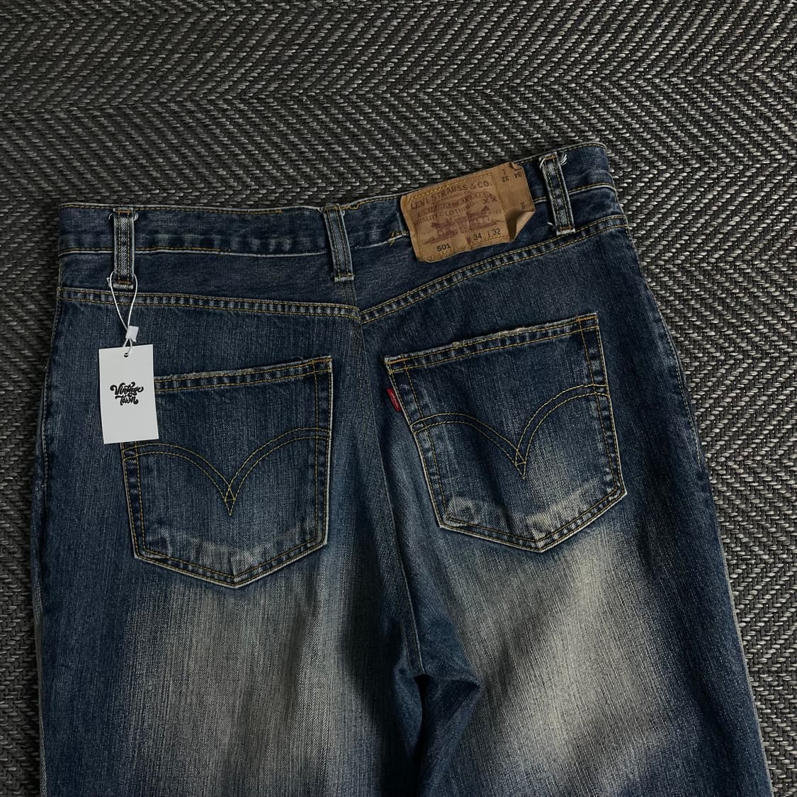 리바이스 501 워싱 데님 레귤러 팬츠o 3709 상품이미지5