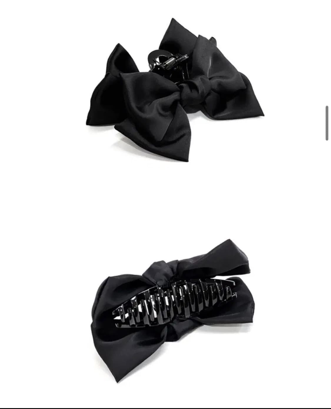 카인더베이비 블랙 리본 집게핀 헤어핀 상품이미지4