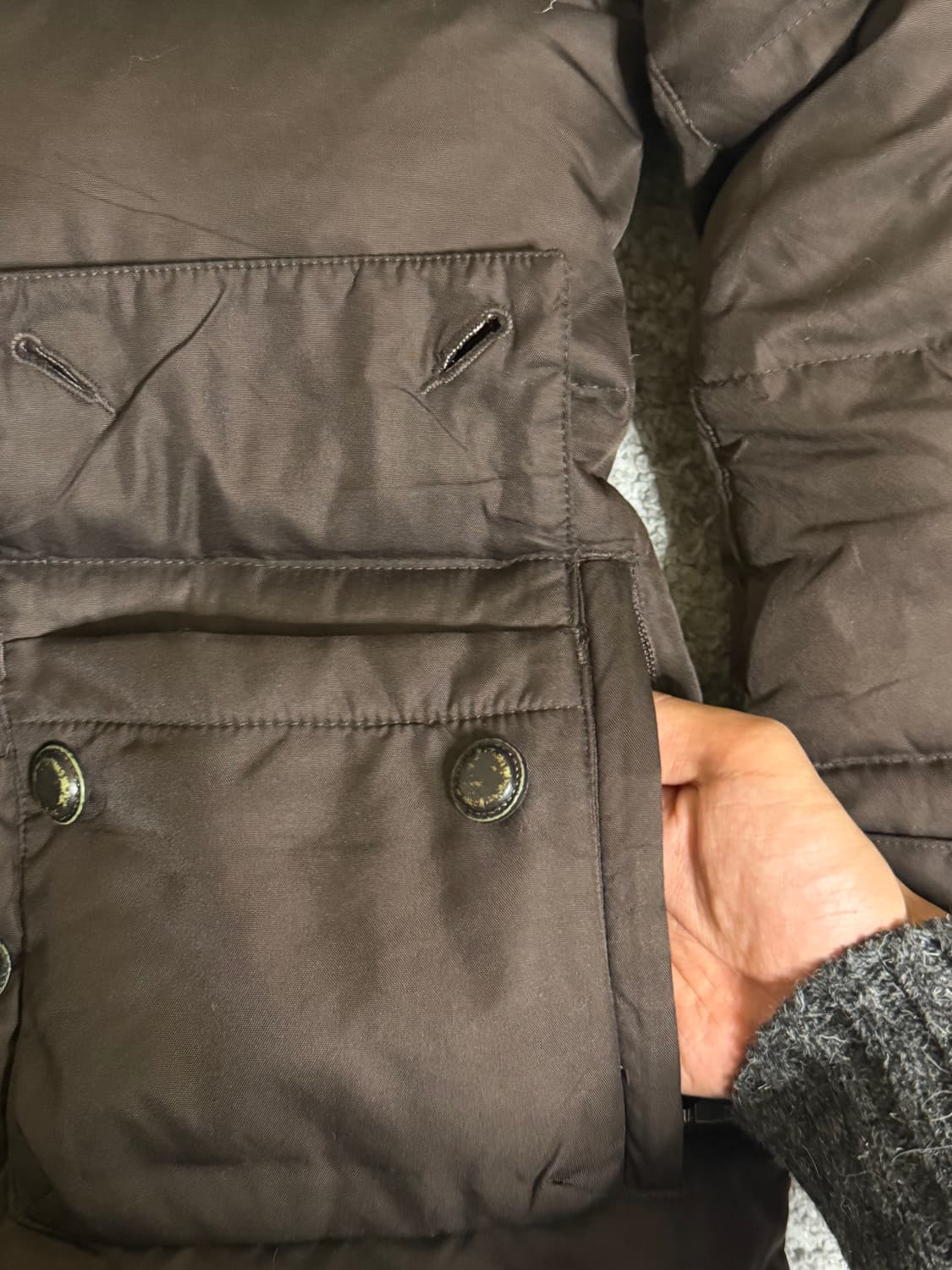 에디바우어 퀼티드 구스다운 자켓 상품이미지4