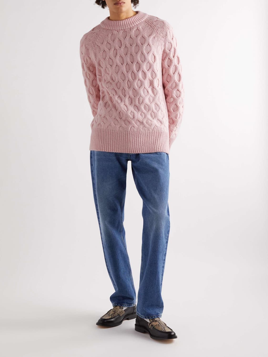 Sefr 세퍼 알란 베이비 알파카 니트 스웨터 L 핑크 상품이미지4