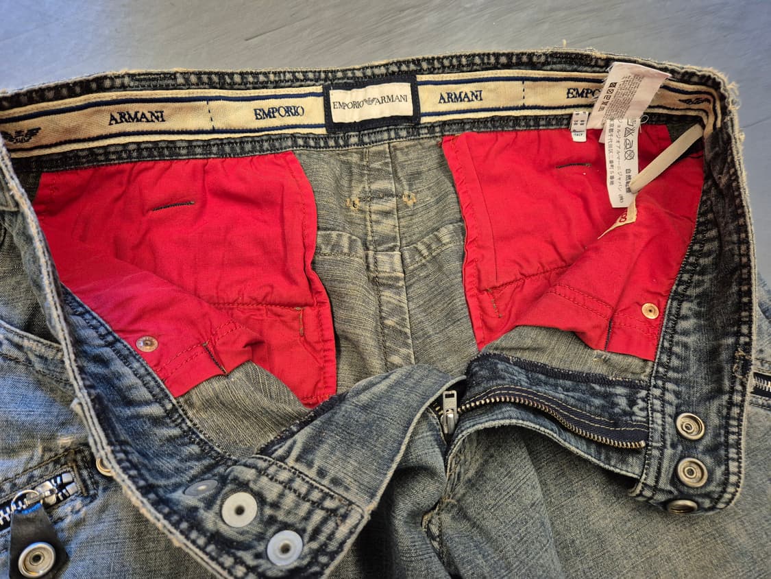 00s 엠포리오 아르마니 로우라이즈 부츠컷 팬츠 상품이미지7