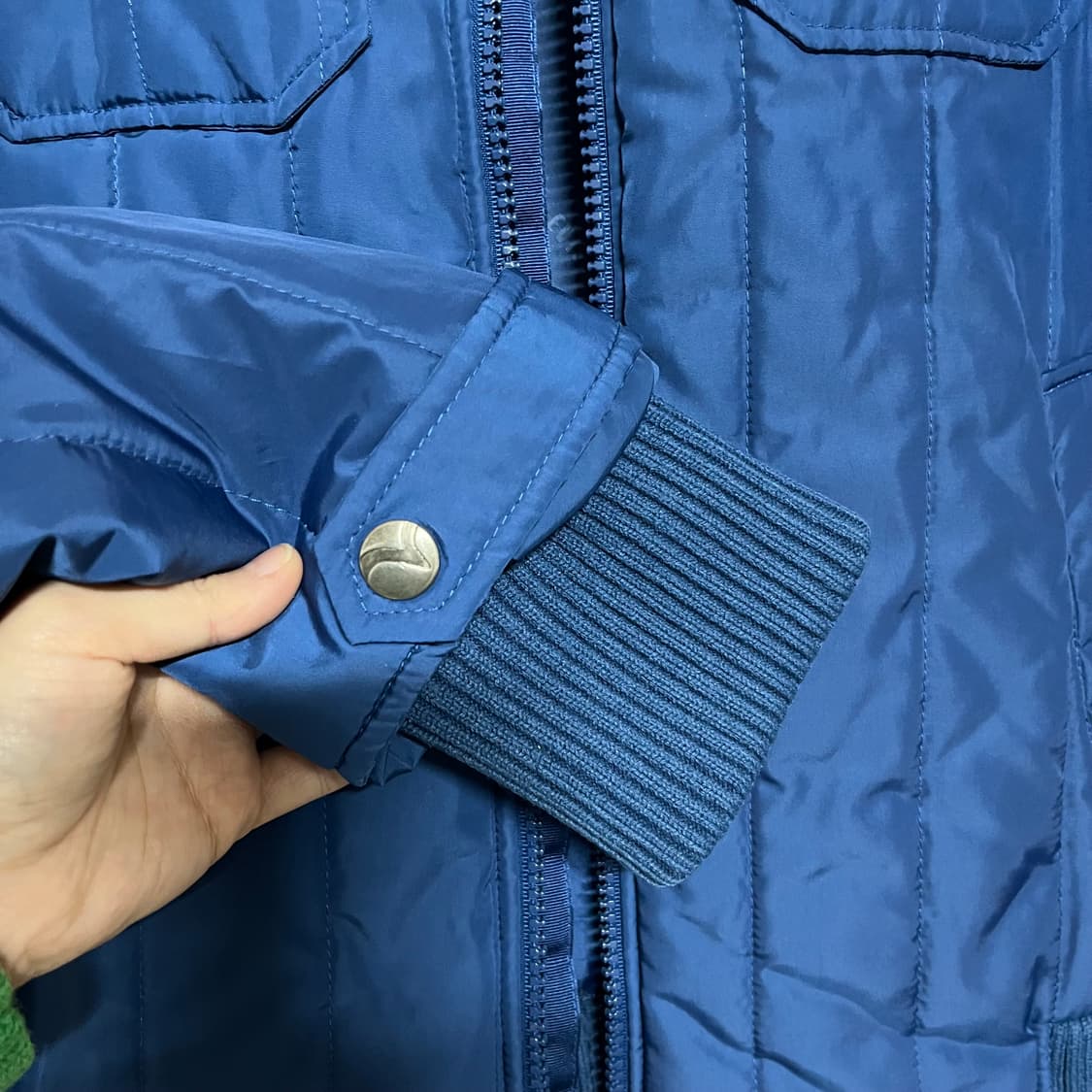 Evisu 블루 퀼팅 자켓 M 상품이미지6