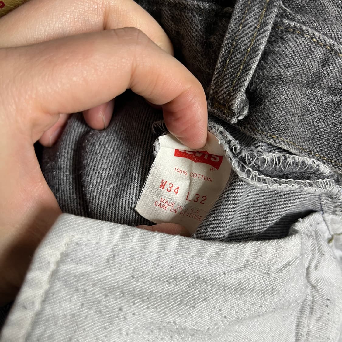 90s USA levis 리바이스501 원블랙 [33] 상품이미지6