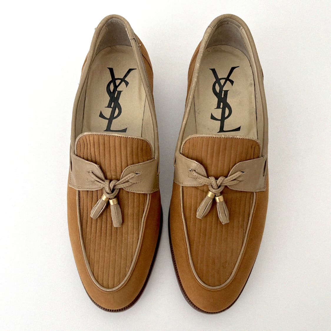 YSL 입생로랑 빈티지 스웨이드 레더 페니 테슬 로퍼 상품이미지2