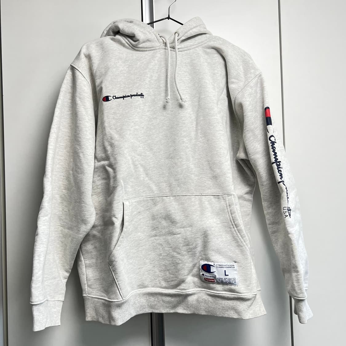 슈프림 챔피온 후드 오트밀 L 상품이미지1