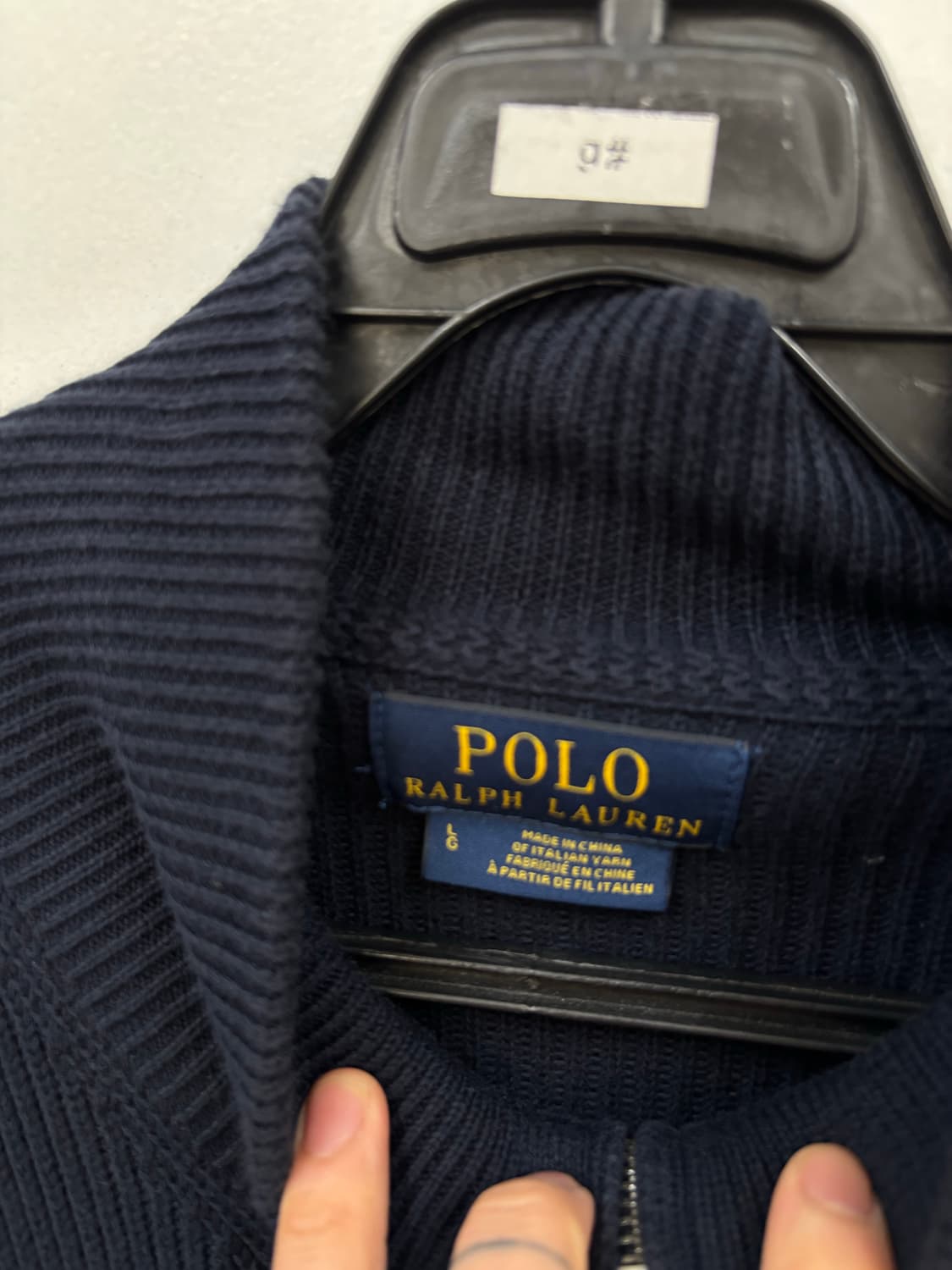 폴로랄프로렌 투웨이 울 니트 집업 상품이미지4