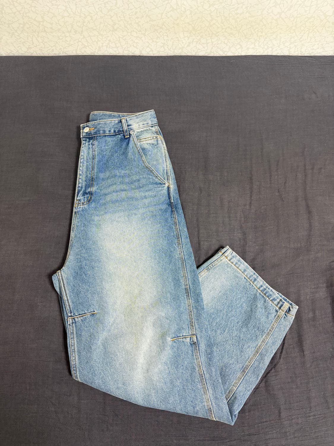 위캔더스x코인서울 SKELETON WIDE LOW DENIM PANTS  상품이미지2