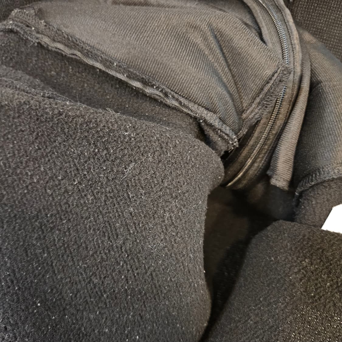 105(XL)/실측100(L)JDX 블랙 니트 집업 자켓 상품이미지5