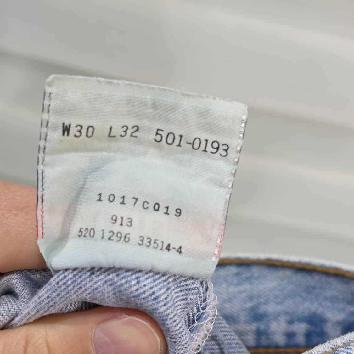 90s 미국 리바이스 501-0193 빈티지 데님팬츠- 29정도 상품이미지10